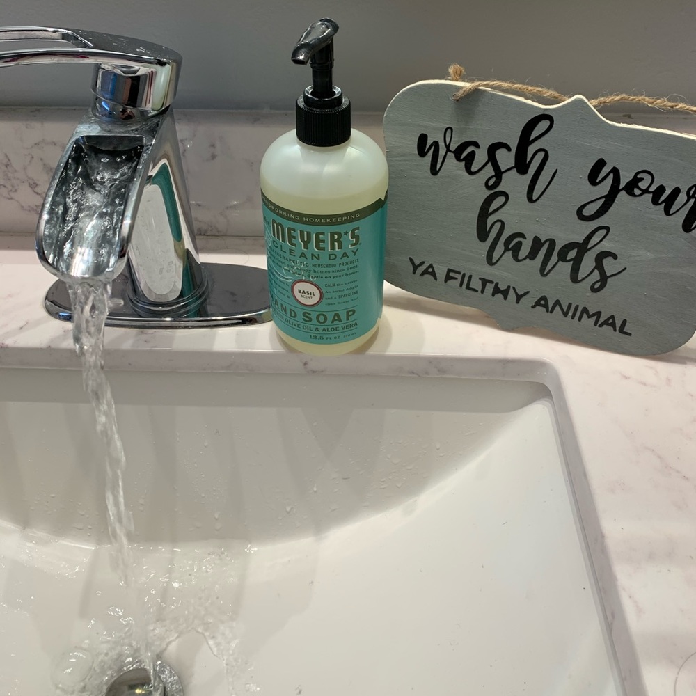 Wash your hands ya filthy animal bathroom sign